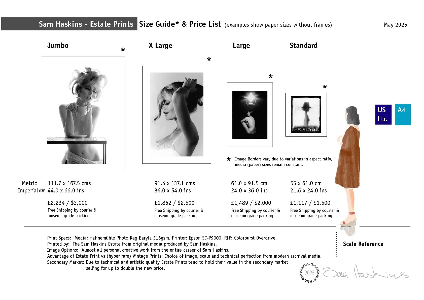 November Girl With Portrait — Sam Haskins Photography